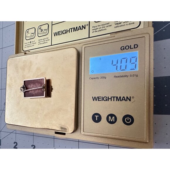 Antique Victorian Florentine floral pietra dura 18kt gold framed brooch pin - Picture 8 of 9